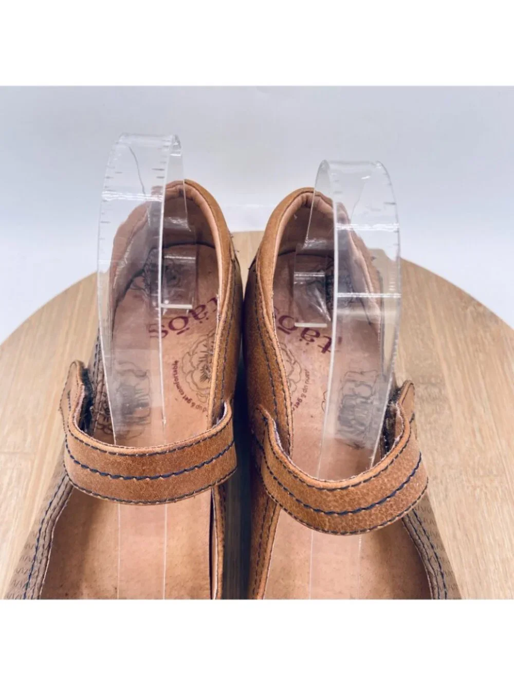 Taos Shoes Womens 9 40 Brown Leather Comfort Mary Jane Mambo Heels